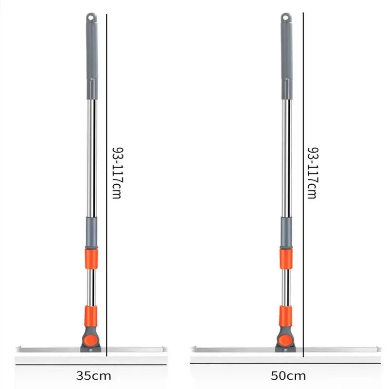 ReachClean Telescopic Silicone Scraper – Multi-Purpose Broom & Window Wiper