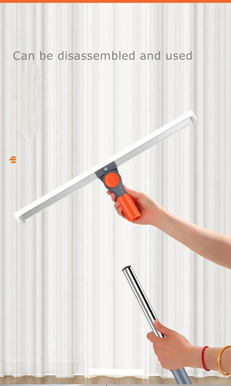 ReachClean Telescopic Silicone Scraper – Multi-Purpose Broom & Window Wiper