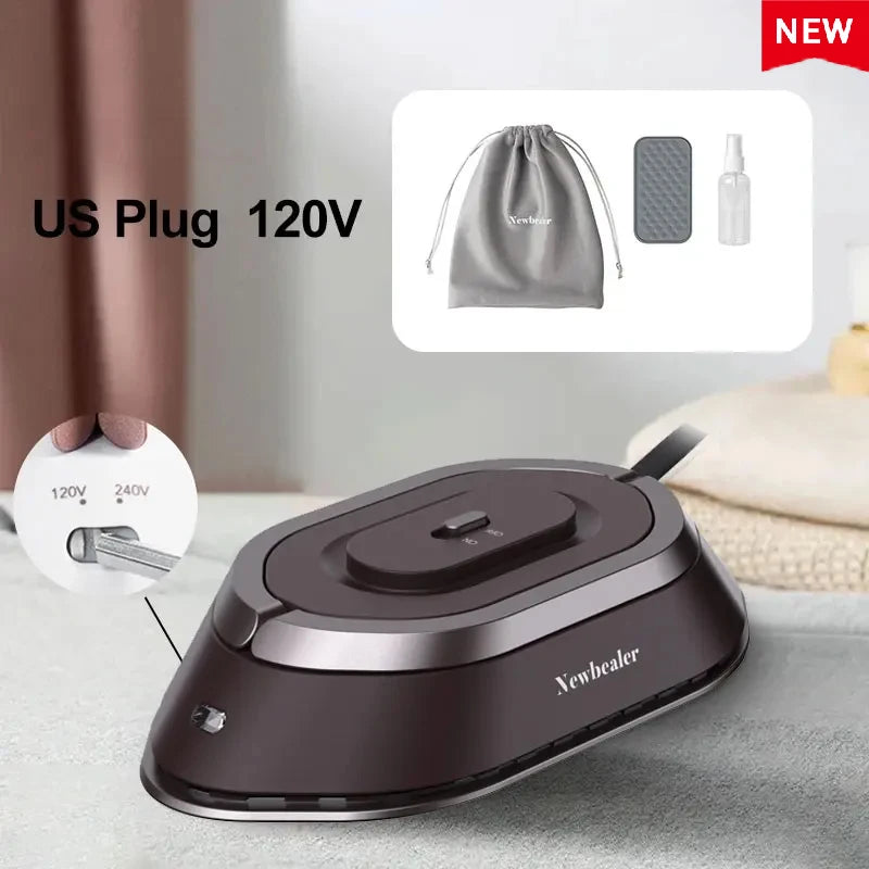 Portable Mini Electric Dry Iron – Lightweight & Dual Voltage for Travel!