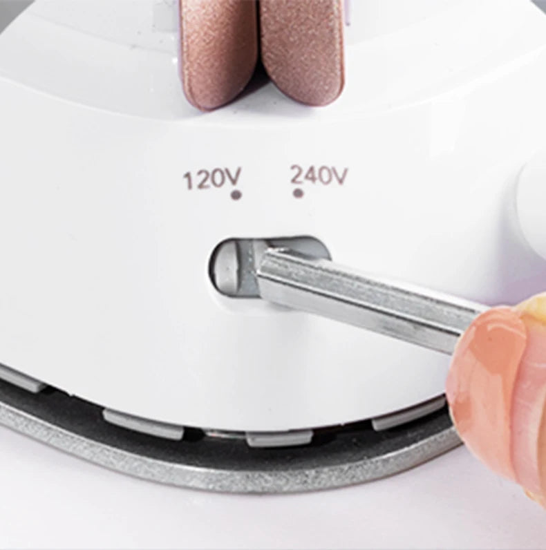 Portable Mini Electric Dry Iron – Lightweight & Dual Voltage for Travel!